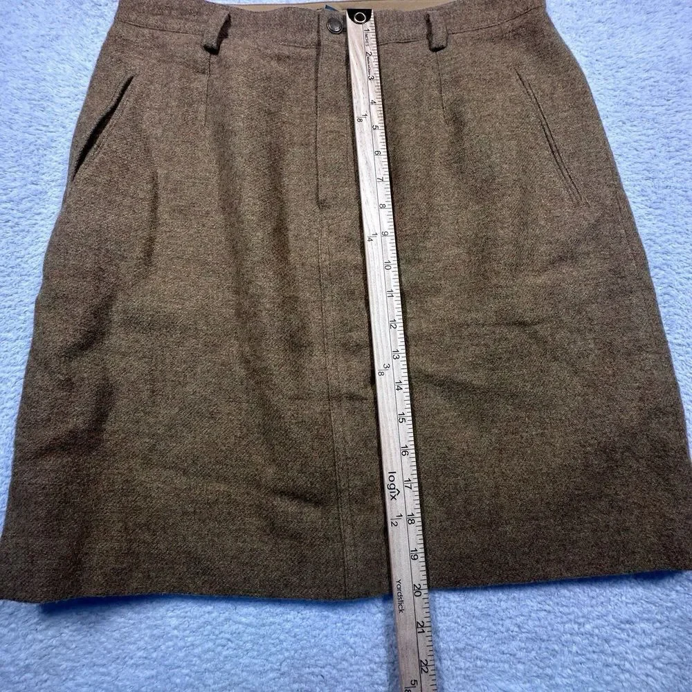 Vintage 80s LizWear Wool Mohair Pencil Skirt Women 14 Liz Claiborne‎ EUC Pockets